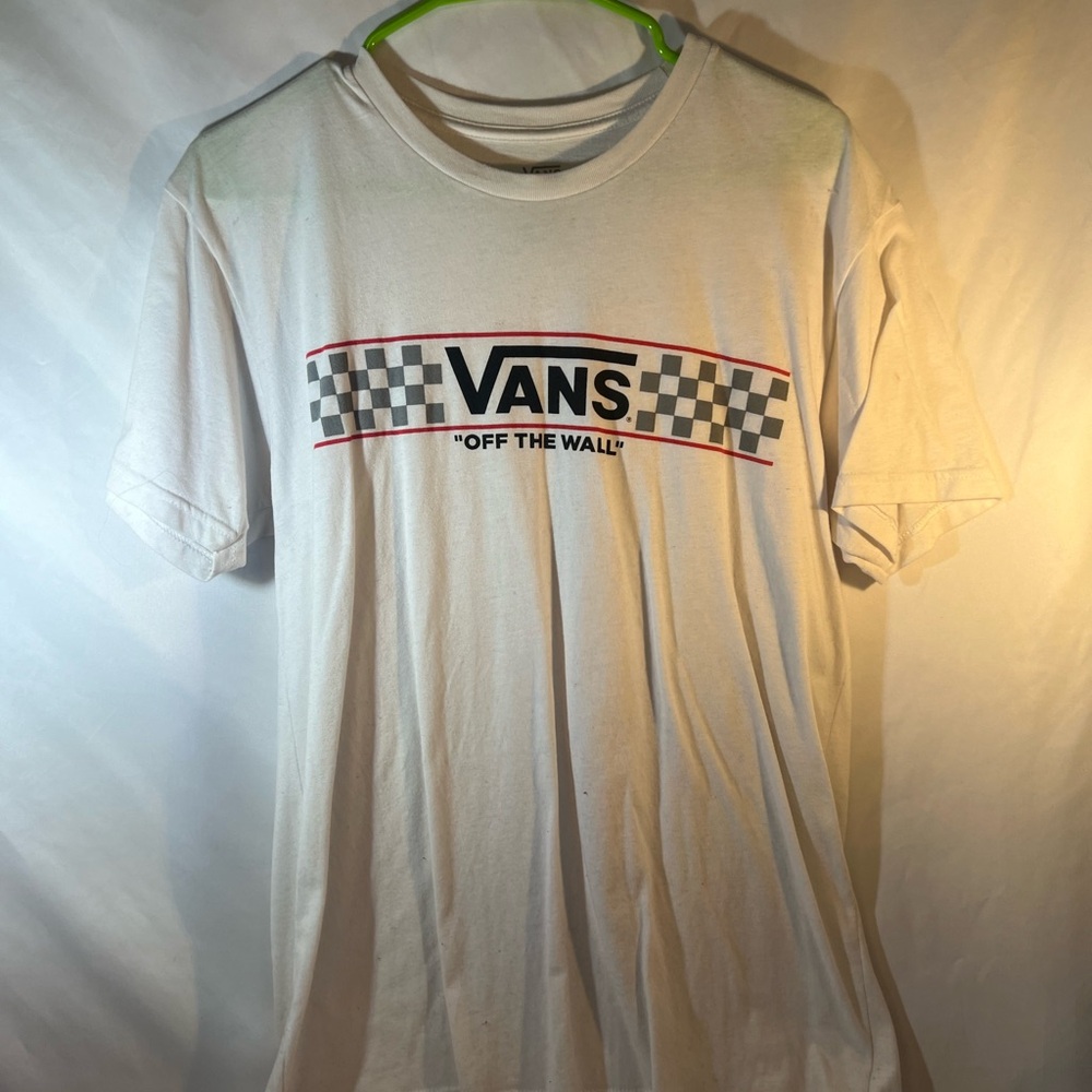 Vans White Checkered Men's Tee